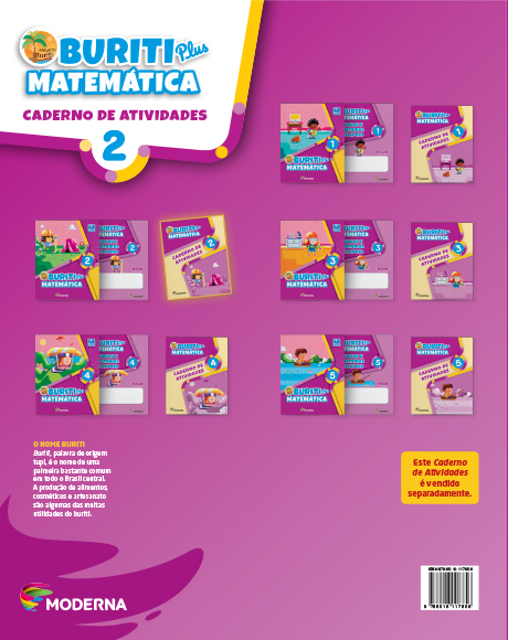 Caderno - Buriti Plus Matemática 2 - verso